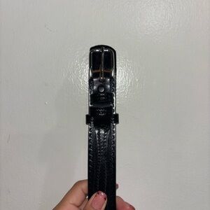 Frontier Belt Classic Black Leather Belt